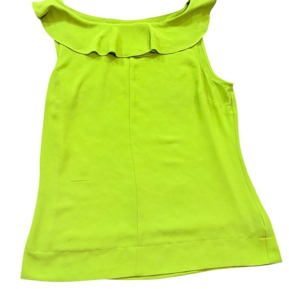 Worthington Stylish Black & Lime Green Ruffle Sleeve Tops 2ct Size MED - Picture 3 of 3